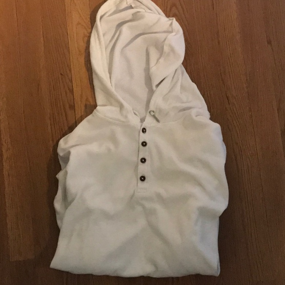 Long sleeve button hoodie